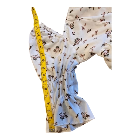 Exlura Floral White Dress Size Medium NWT - Picture 10 of 15